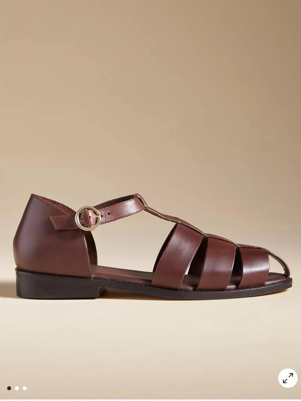 Pilcro Maris Fisherman Sandals in Brown Leather